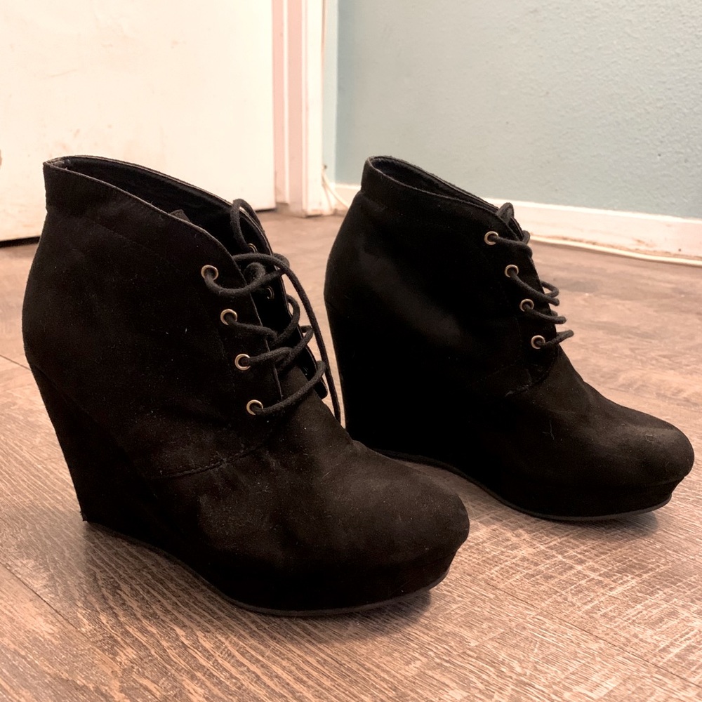 Suede heel boots โจ - Picture 2 of 5
